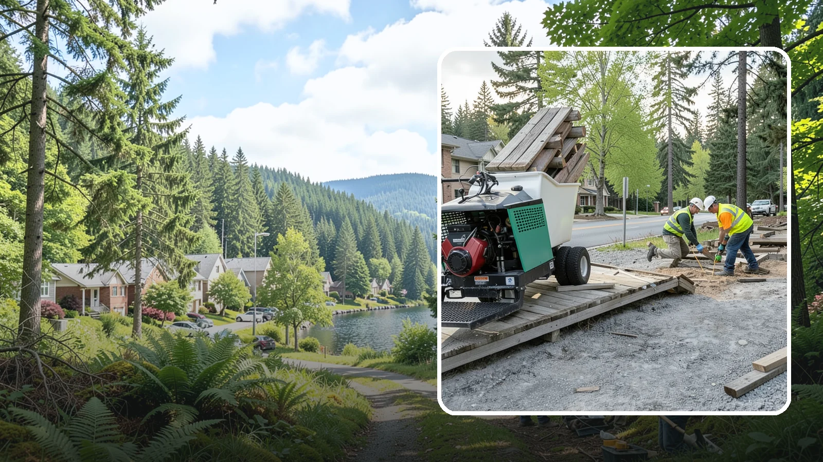 Boardwalk Maintenance in Lake Forest Park, King County, WA - Inspection and repair of trail boardwalks and elevated structures to keep them safe and durable.