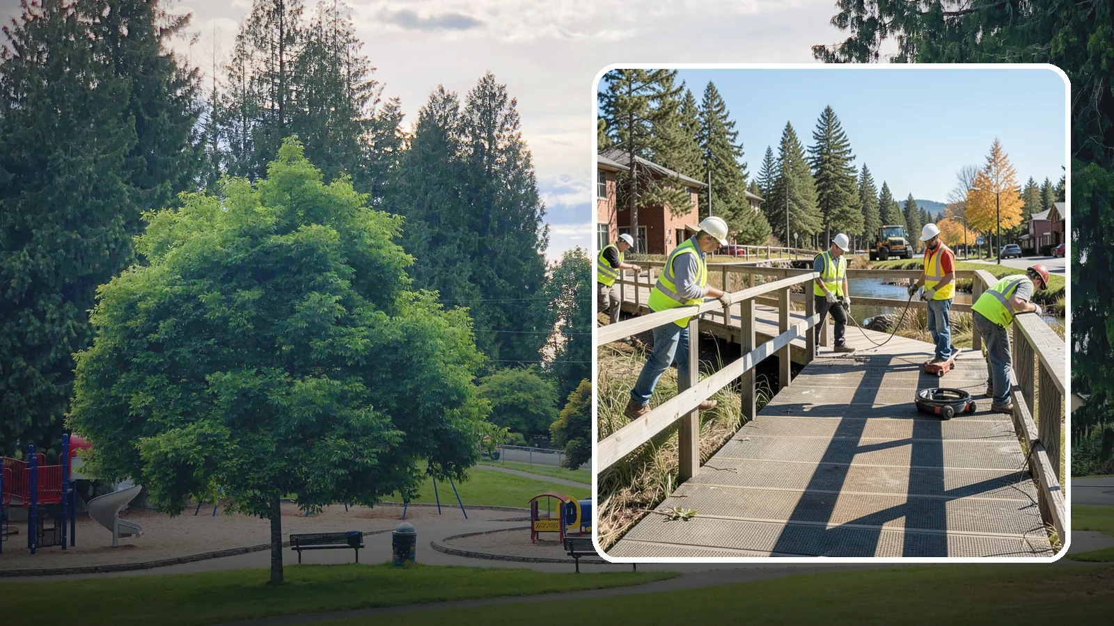 Boardwalk Repairs in Bonney Lake, Pierce County, WA - We repair boardwalks and elevated walkways over wetlands and shorelines with durable, slip-resistant decking.