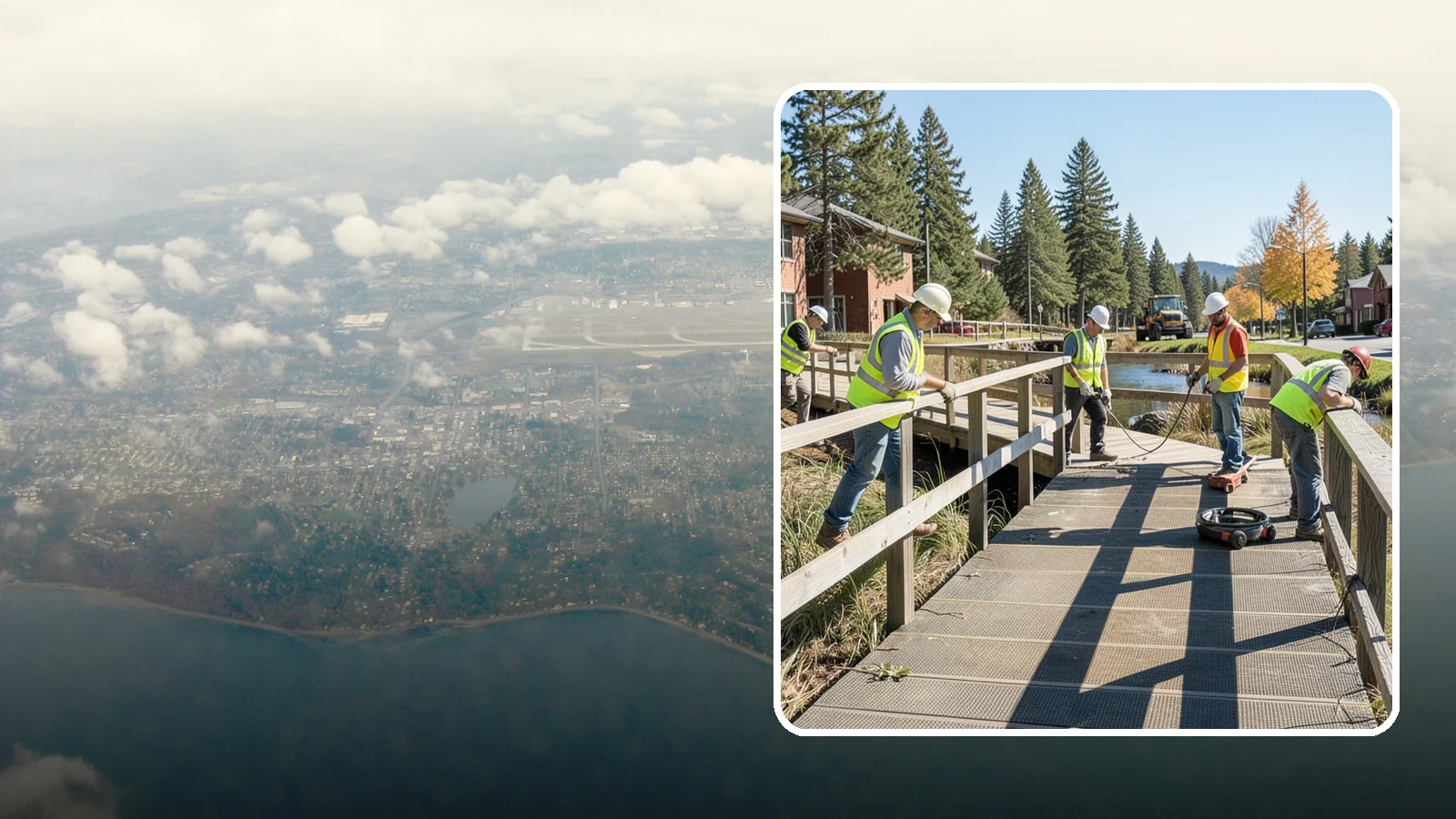 Boardwalk Repairs in Burien, King County, WA - We repair boardwalks and elevated walkways over wetlands and shorelines with durable, slip-resistant decking.