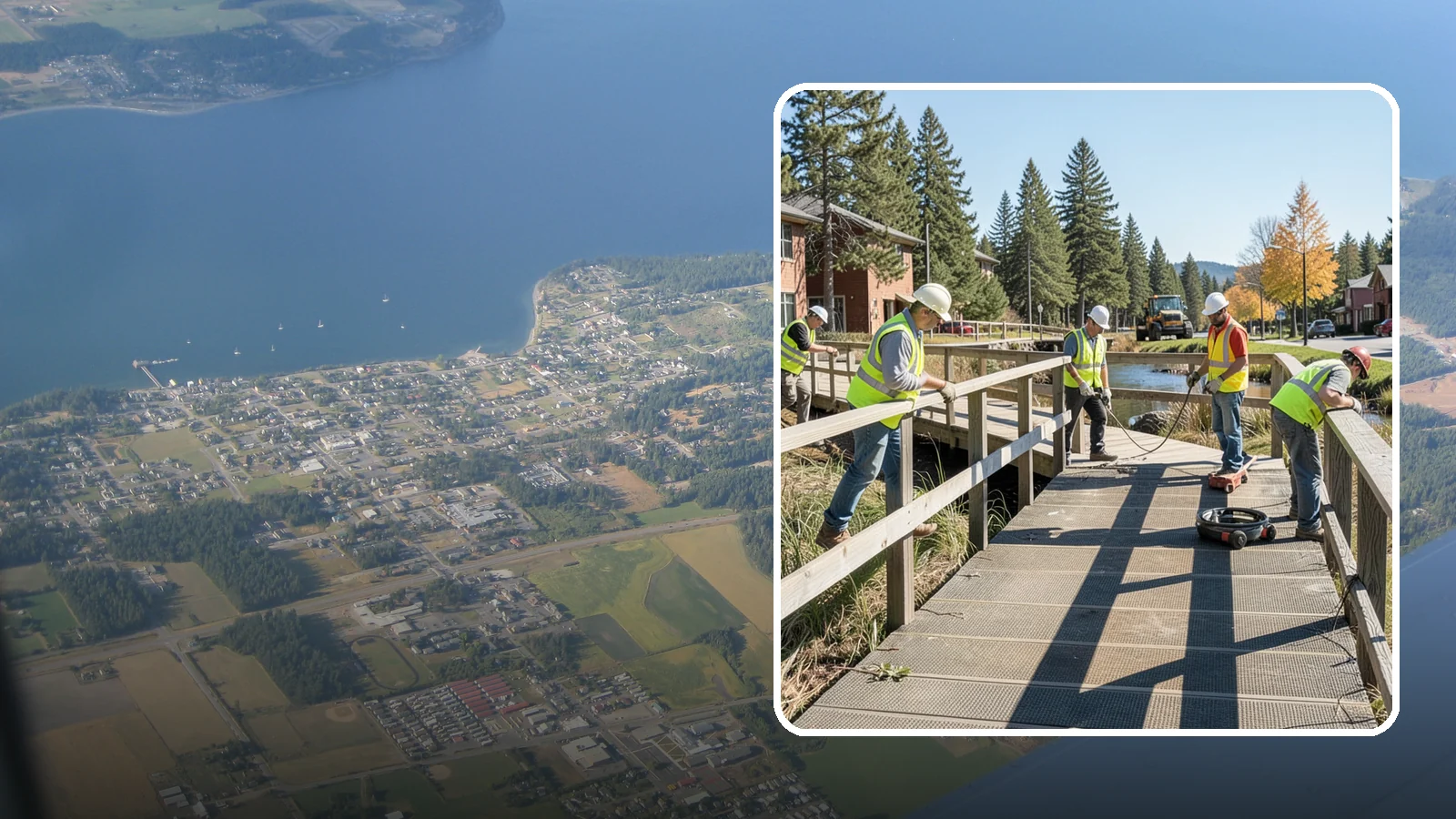Boardwalk Repairs in Coupeville, Island County, WA - We repair boardwalks and elevated walkways over wetlands and shorelines with durable, slip-resistant decking.