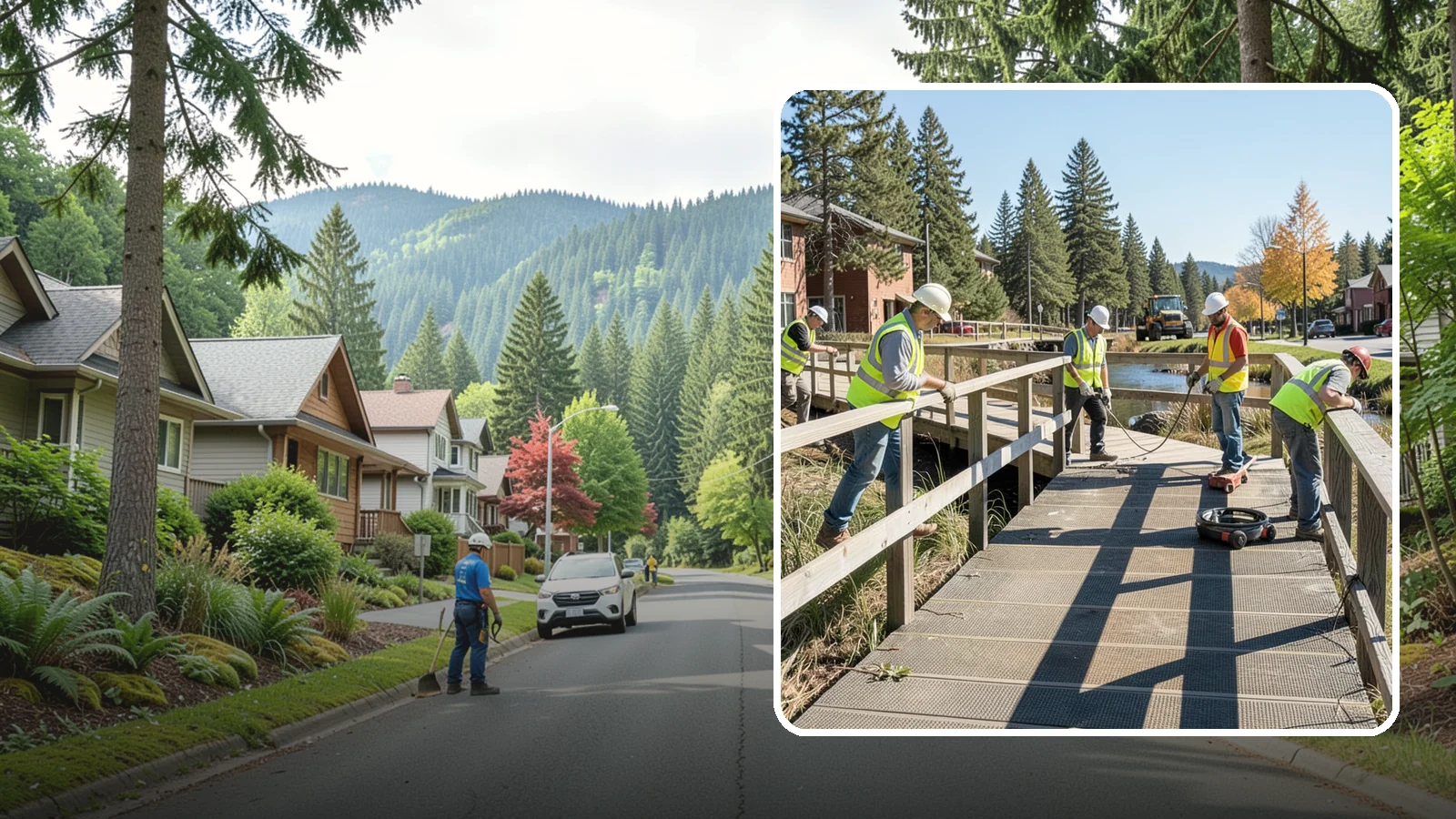 Boardwalk Repairs in Darrington, Snohomish County, WA - We repair boardwalks and elevated walkways over wetlands and shorelines with durable, slip-resistant decking.