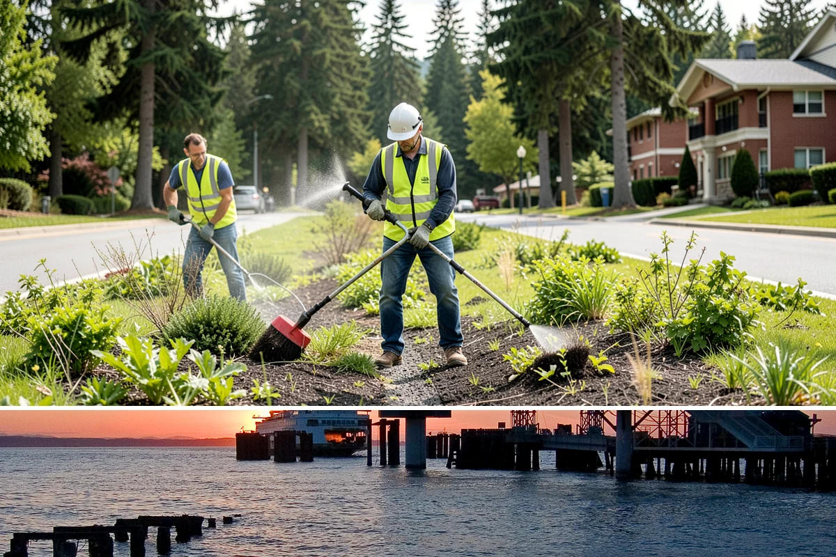 Boardwalk Repairs in Edmonds, Snohomish County, WA - Over-water boardwalk repairs are timed to permitted work windows, generally the drier summer season when access and habitat...