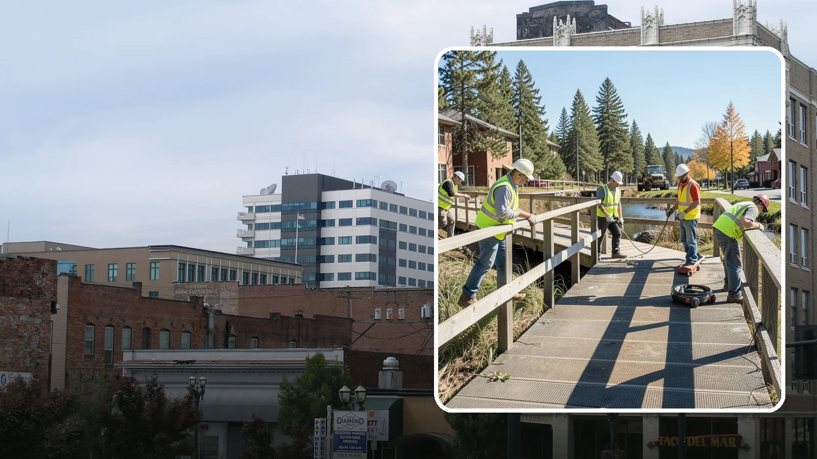 Boardwalk Repairs in Everett, Snohomish County, WA - We repair boardwalks and elevated walkways over wetlands and shorelines with durable, slip-resistant decking.