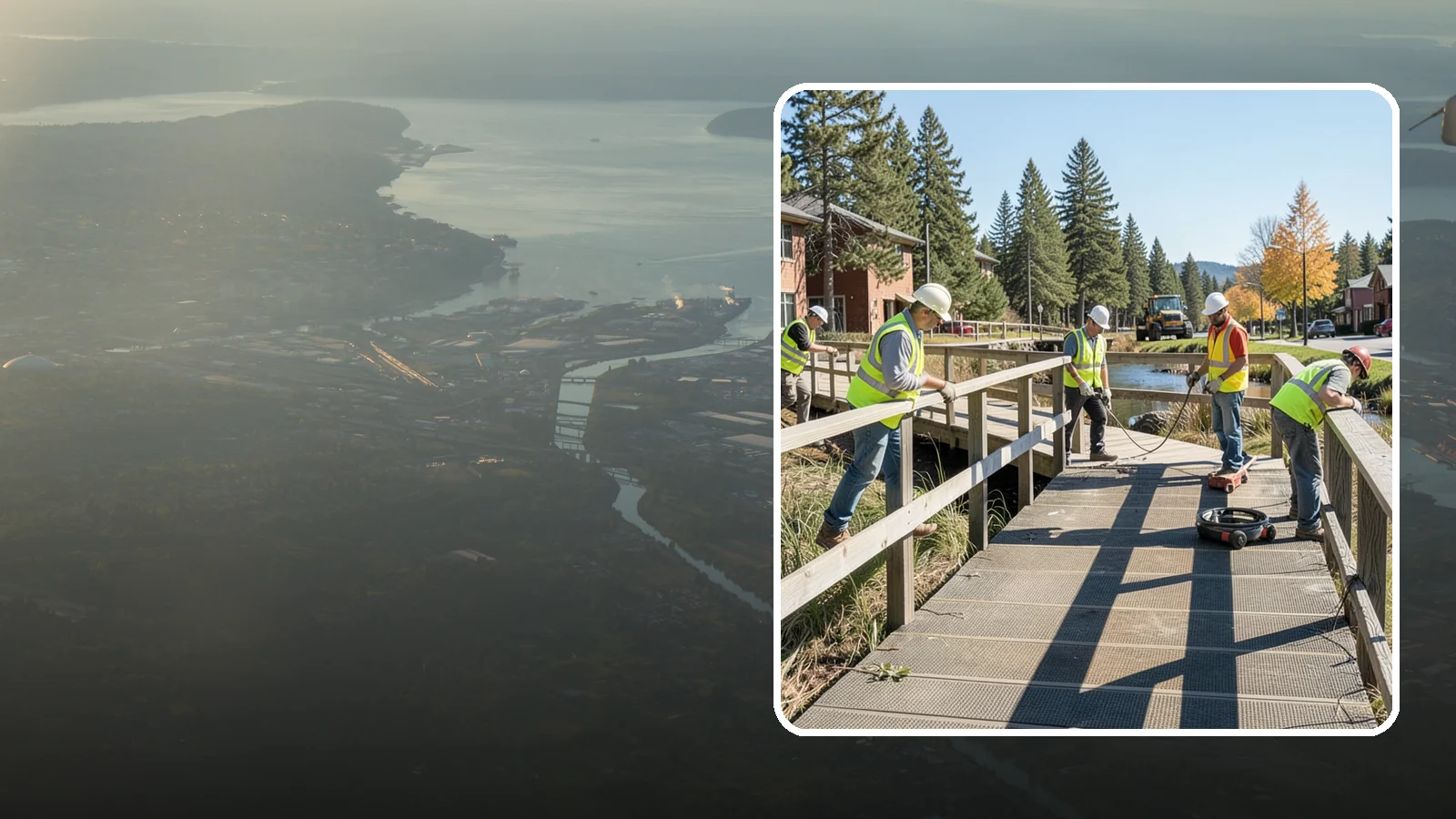 Boardwalk Repairs in Fife, Pierce County, WA - We repair boardwalks and elevated walkways over wetlands and shorelines with durable, slip-resistant decking.