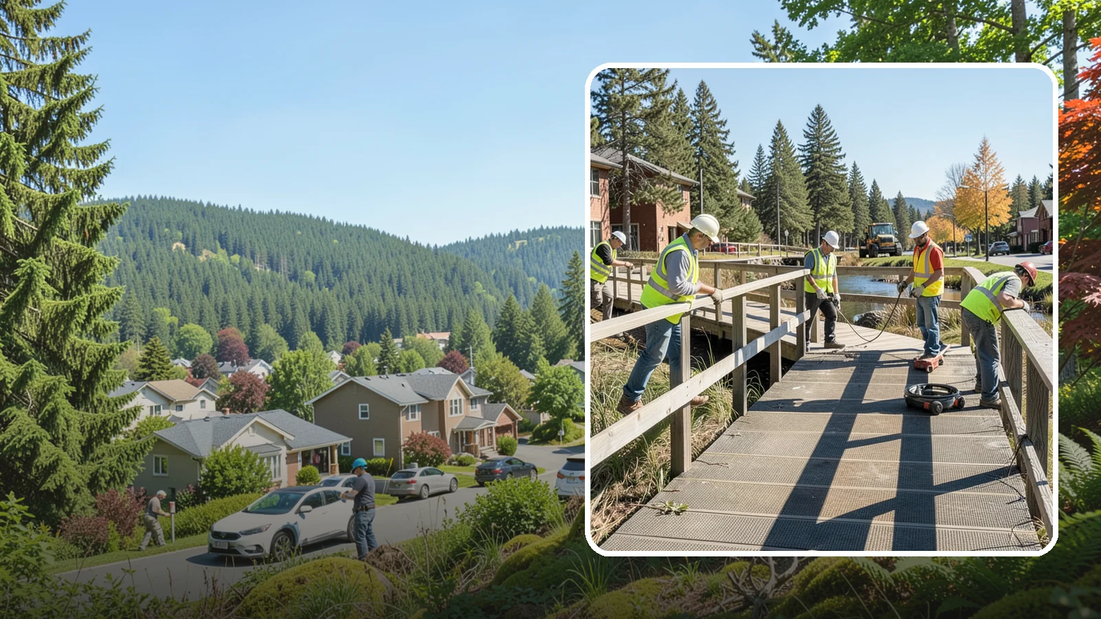 Boardwalk Repairs in Index, Snohomish County, WA - We repair boardwalks and elevated walkways over wetlands and shorelines with durable, slip-resistant decking.