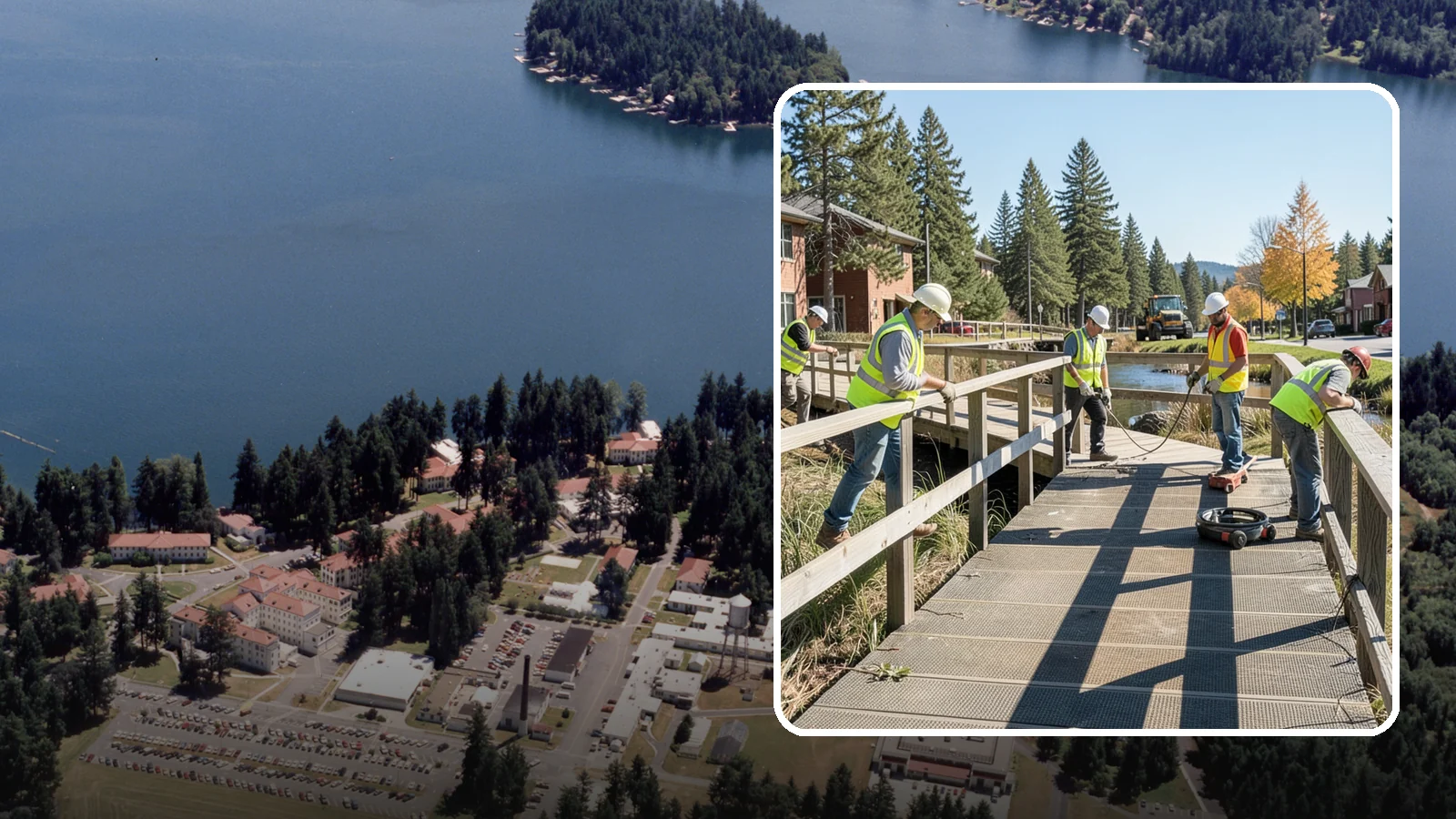 Boardwalk Repairs in Lakewood, Pierce County, WA - We repair boardwalks and elevated walkways over wetlands and shorelines with durable, slip-resistant decking.