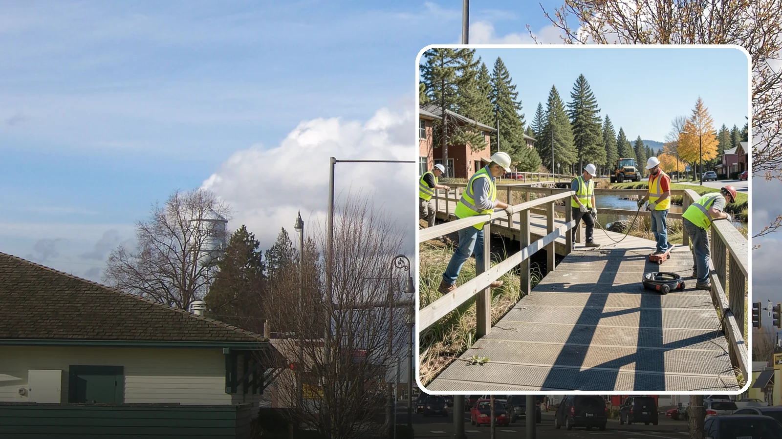 Boardwalk Repairs in Marysville, Snohomish County, WA - We repair boardwalks and elevated walkways over wetlands and shorelines with durable, slip-resistant decking.