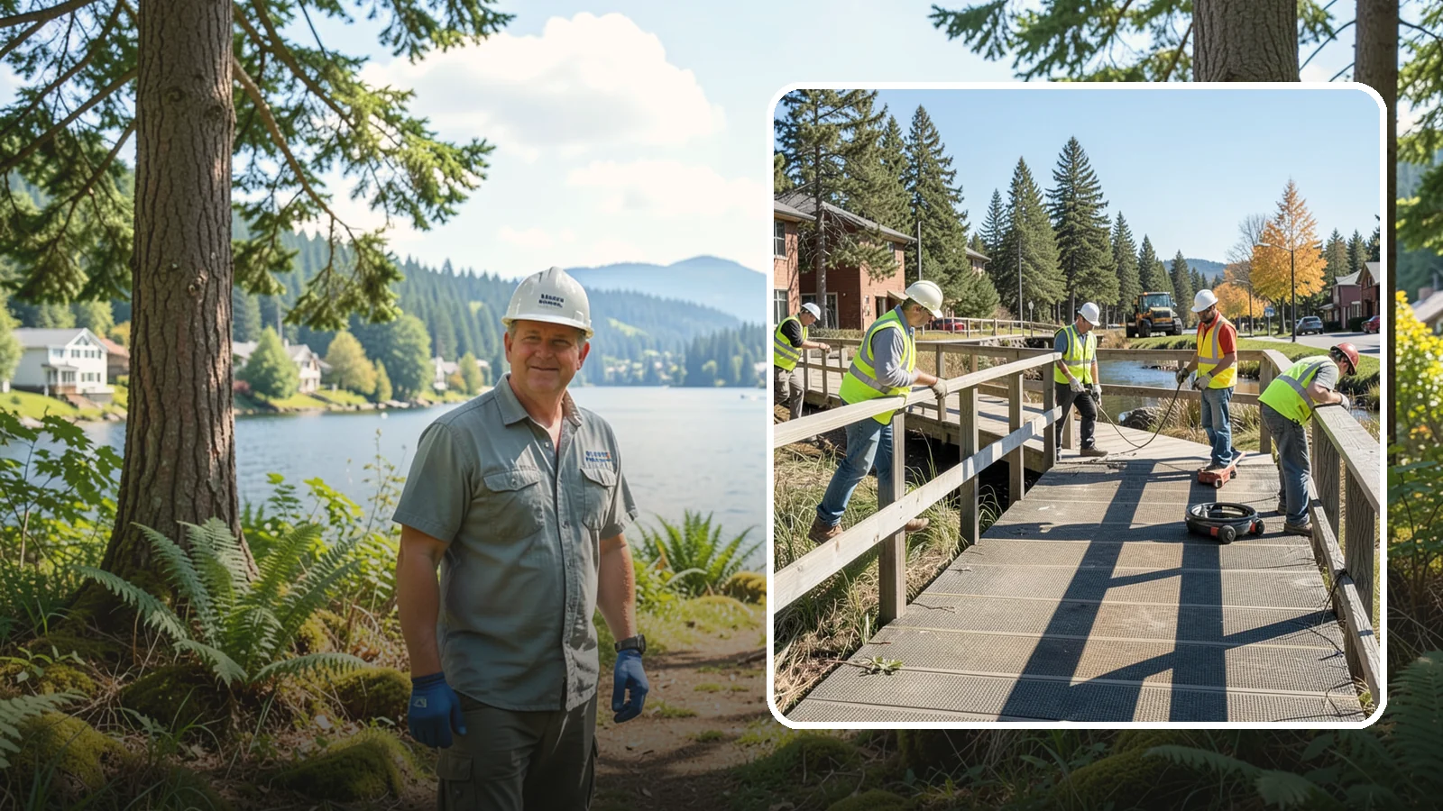 Boardwalk Repairs in Milton, King County, WA - We repair boardwalks and elevated walkways over wetlands and shorelines with durable, slip-resistant decking.