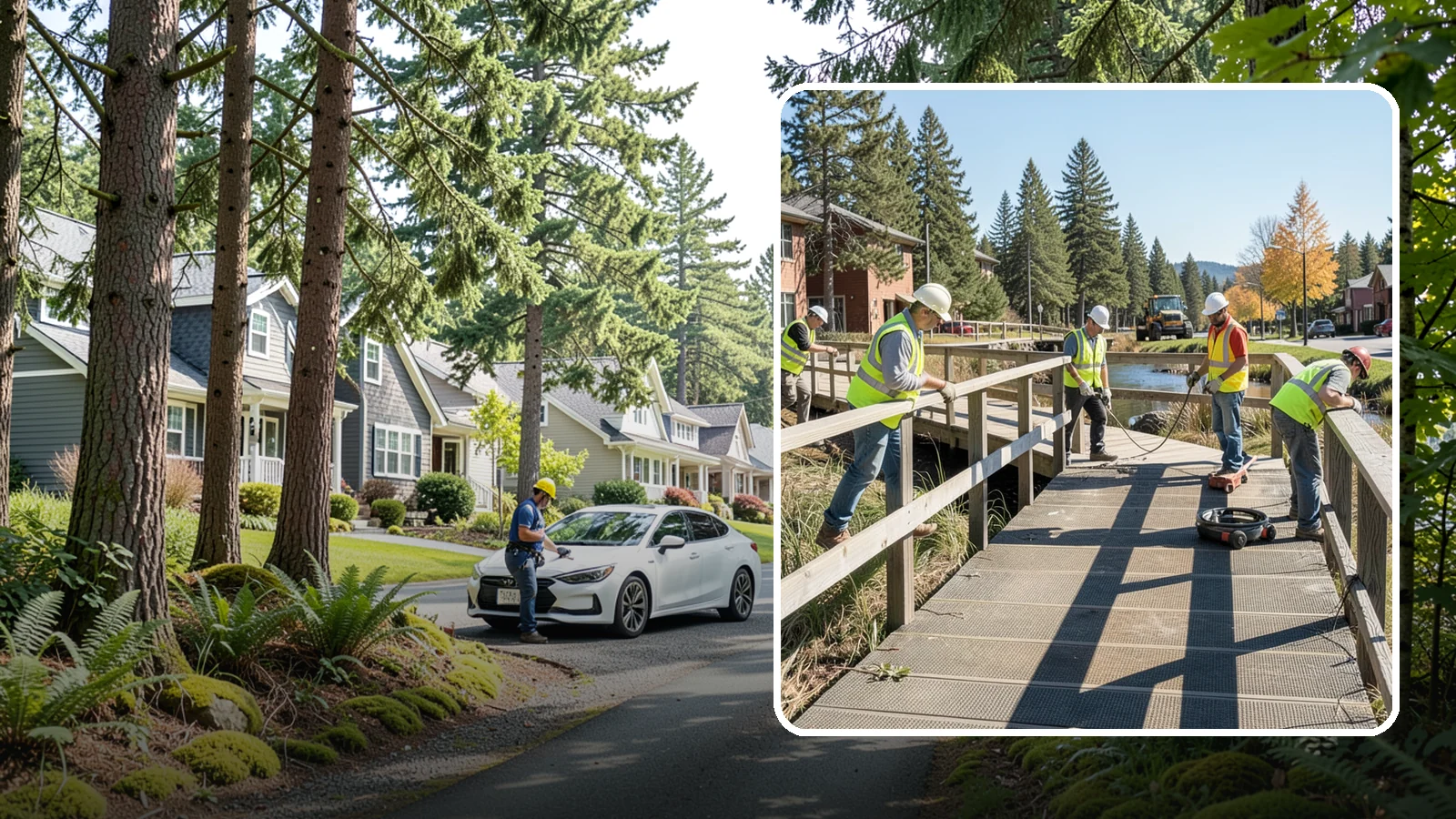 Boardwalk Repairs in Normandy Park, King County, WA - We repair boardwalks and elevated walkways over wetlands and shorelines with durable, slip-resistant decking.