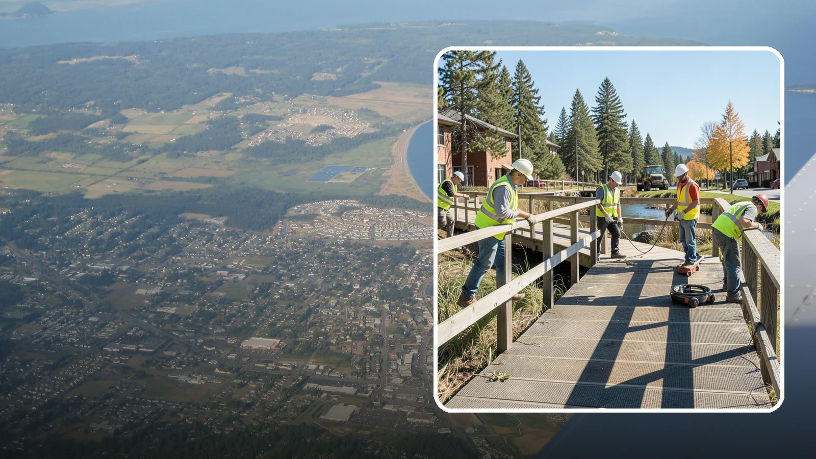 Boardwalk Repairs in Oak Harbor, Island County, WA - We repair boardwalks and elevated walkways over wetlands and shorelines with durable, slip-resistant decking.