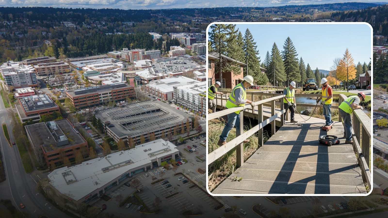 Boardwalk Repairs in Redmond, King County, WA - We repair boardwalks and elevated walkways over wetlands and shorelines with durable, slip-resistant decking.