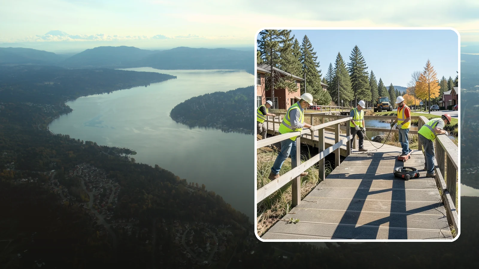 Boardwalk Repairs in Sammamish, King County, WA - We repair boardwalks and elevated walkways over wetlands and shorelines with durable, slip-resistant decking.