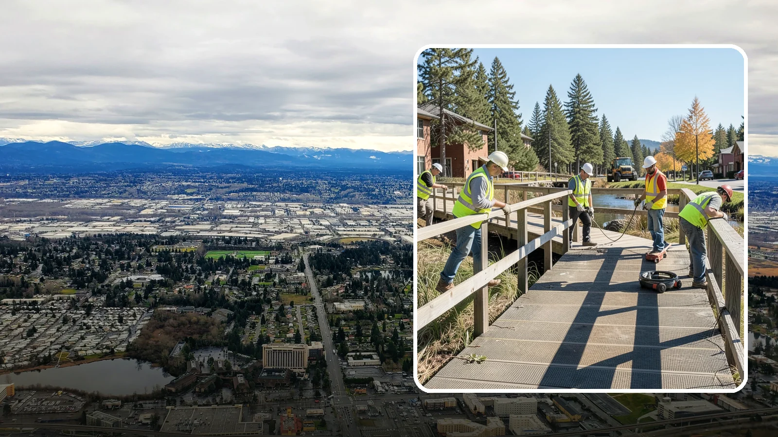 Boardwalk Repairs in SeaTac, King County, WA - We repair boardwalks and elevated walkways over wetlands and shorelines with durable, slip-resistant decking.