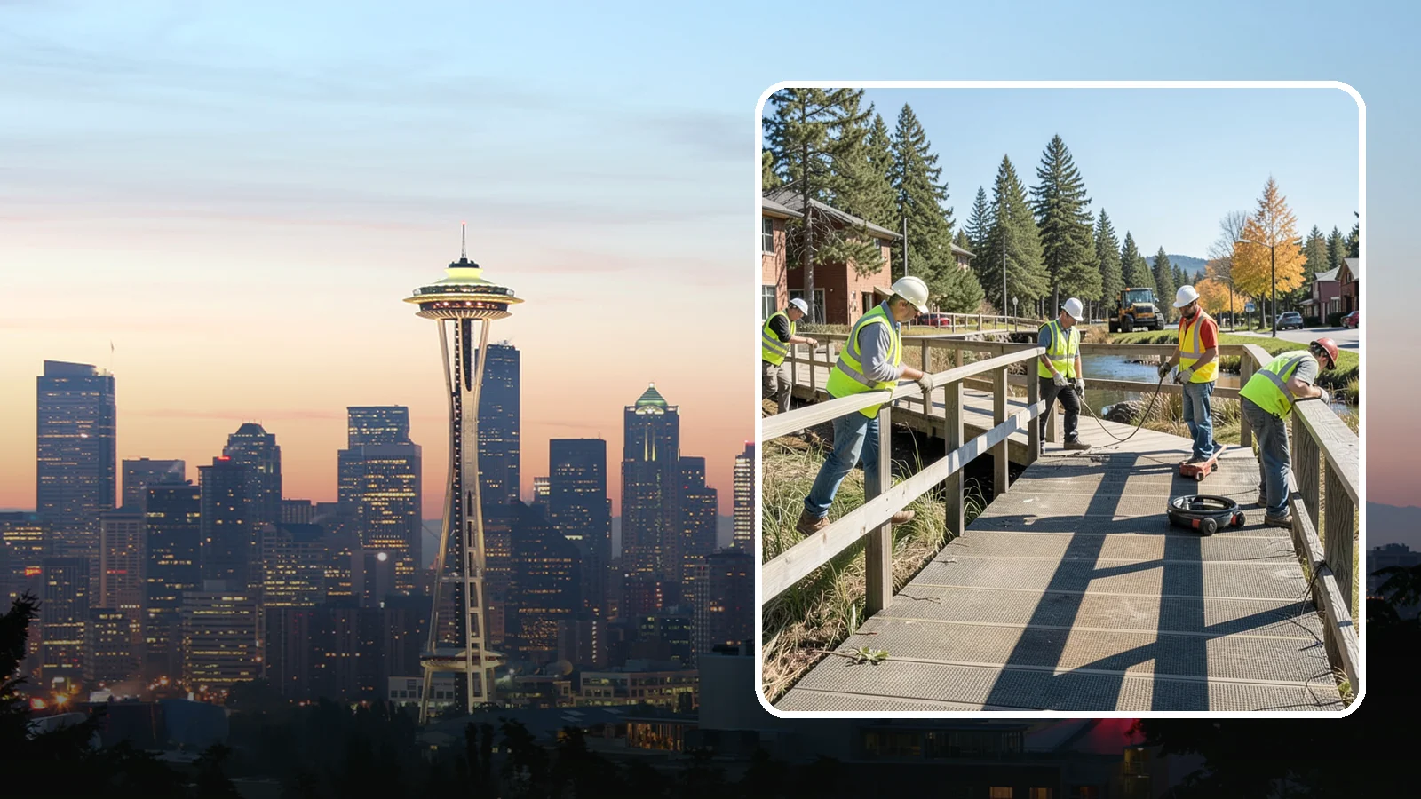 Boardwalk Repairs in Seattle, King County, WA - We repair boardwalks and elevated walkways over wetlands and shorelines with durable, slip-resistant decking.
