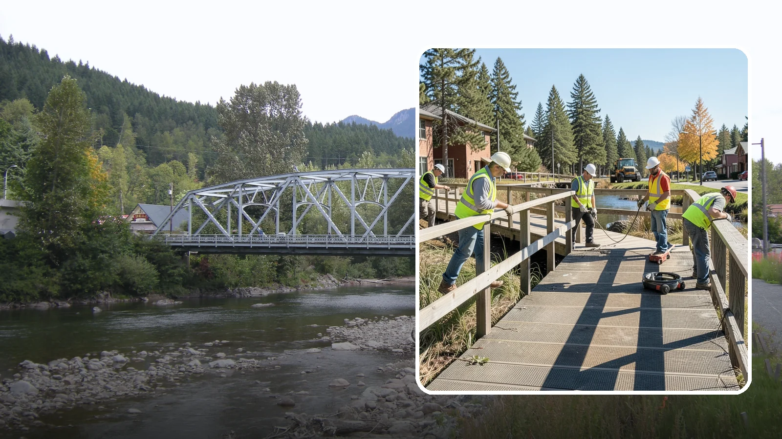 Boardwalk Repairs in Skykomish, King County, WA - We repair boardwalks and elevated walkways over wetlands and shorelines with durable, slip-resistant decking.