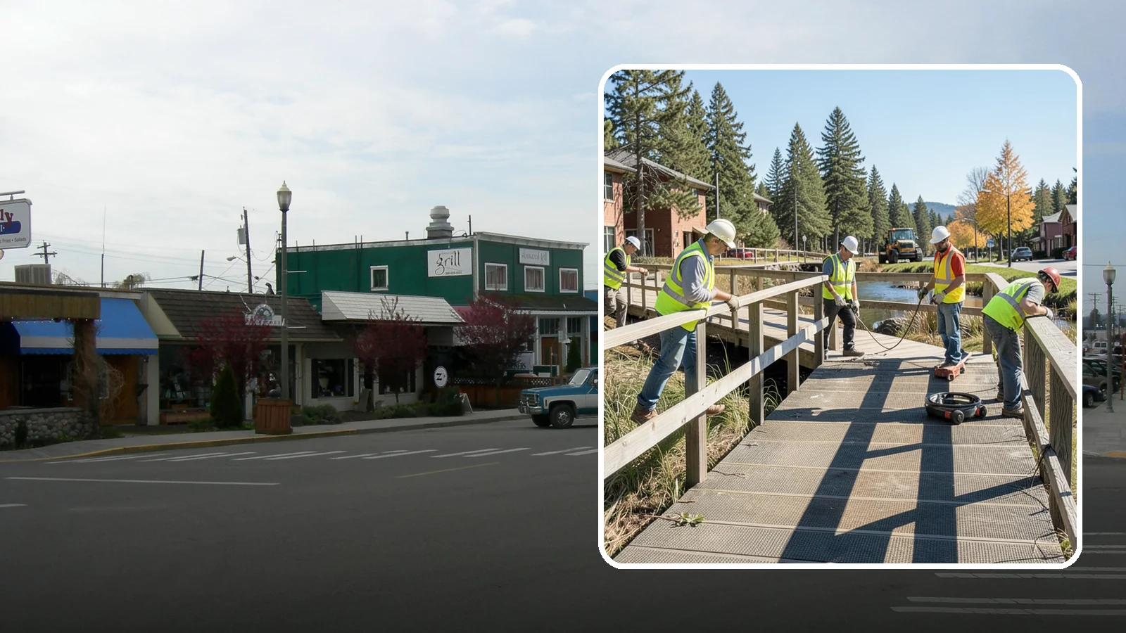Boardwalk Repairs in Stanwood, Snohomish County, WA - We repair boardwalks and elevated walkways over wetlands and shorelines with durable, slip-resistant decking.