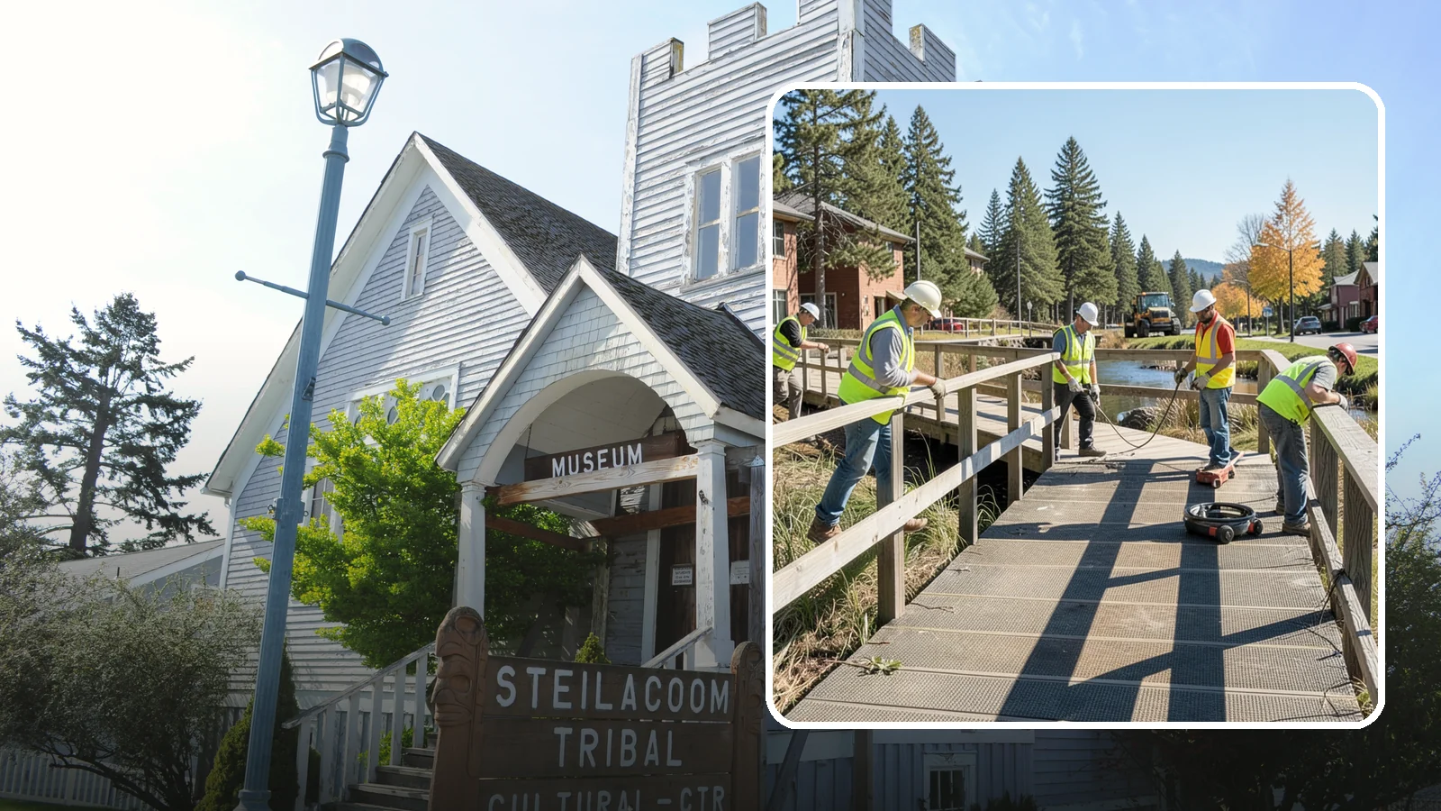 Boardwalk Repairs in Steilacoom, Pierce County, WA - We repair boardwalks and elevated walkways over wetlands and shorelines with durable, slip-resistant decking.