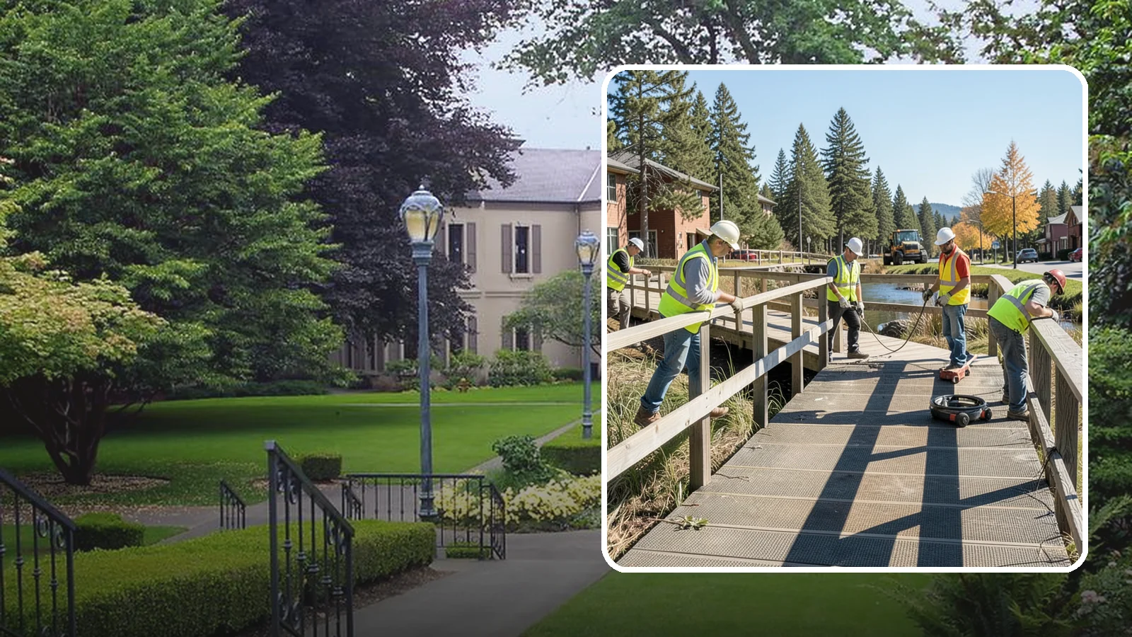 Boardwalk Repairs in Woodinville, King County, WA - We repair boardwalks and elevated walkways over wetlands and shorelines with durable, slip-resistant decking.