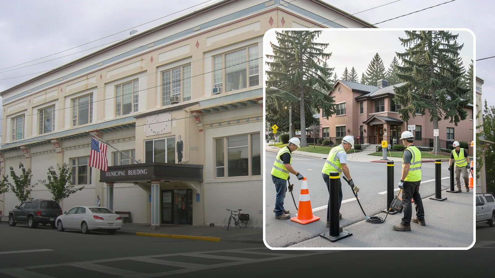 Bollard & Barrier Installation in Anacortes, Skagit County, WA - Bollard and security barrier installation that protects public buildings, entrances, and gathering spaces.