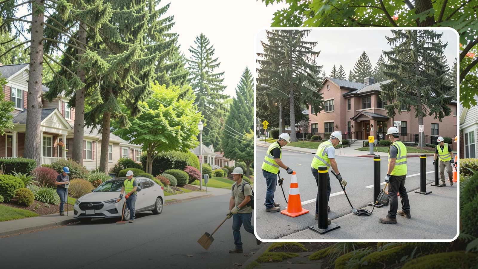 Bollard & Barrier Installation in Beaux Arts Village, King County, WA - Bollard and security barrier installation that protects public buildings, entrances, and gathering spaces.