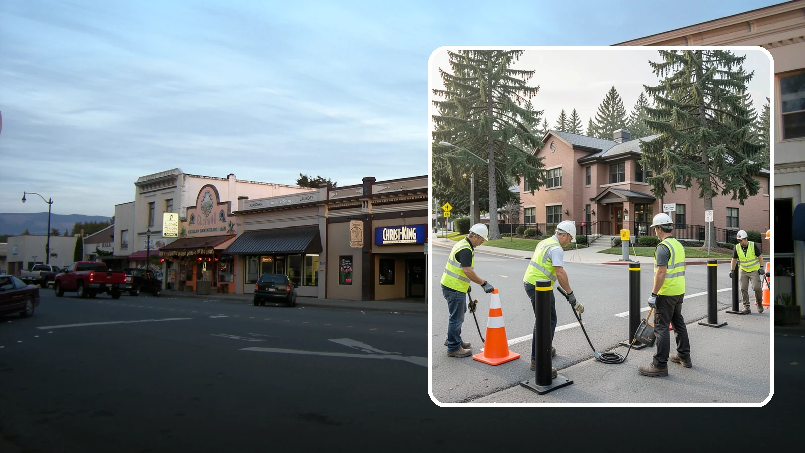 Bollard & Barrier Installation in Burlington, Skagit County, WA - Bollard and security barrier installation that protects public buildings, entrances, and gathering spaces.