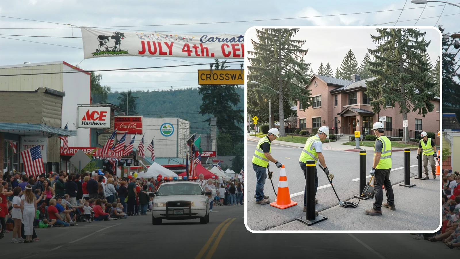 Bollard & Barrier Installation in Carnation, King County, WA - Bollard and security barrier installation that protects public buildings, entrances, and gathering spaces.