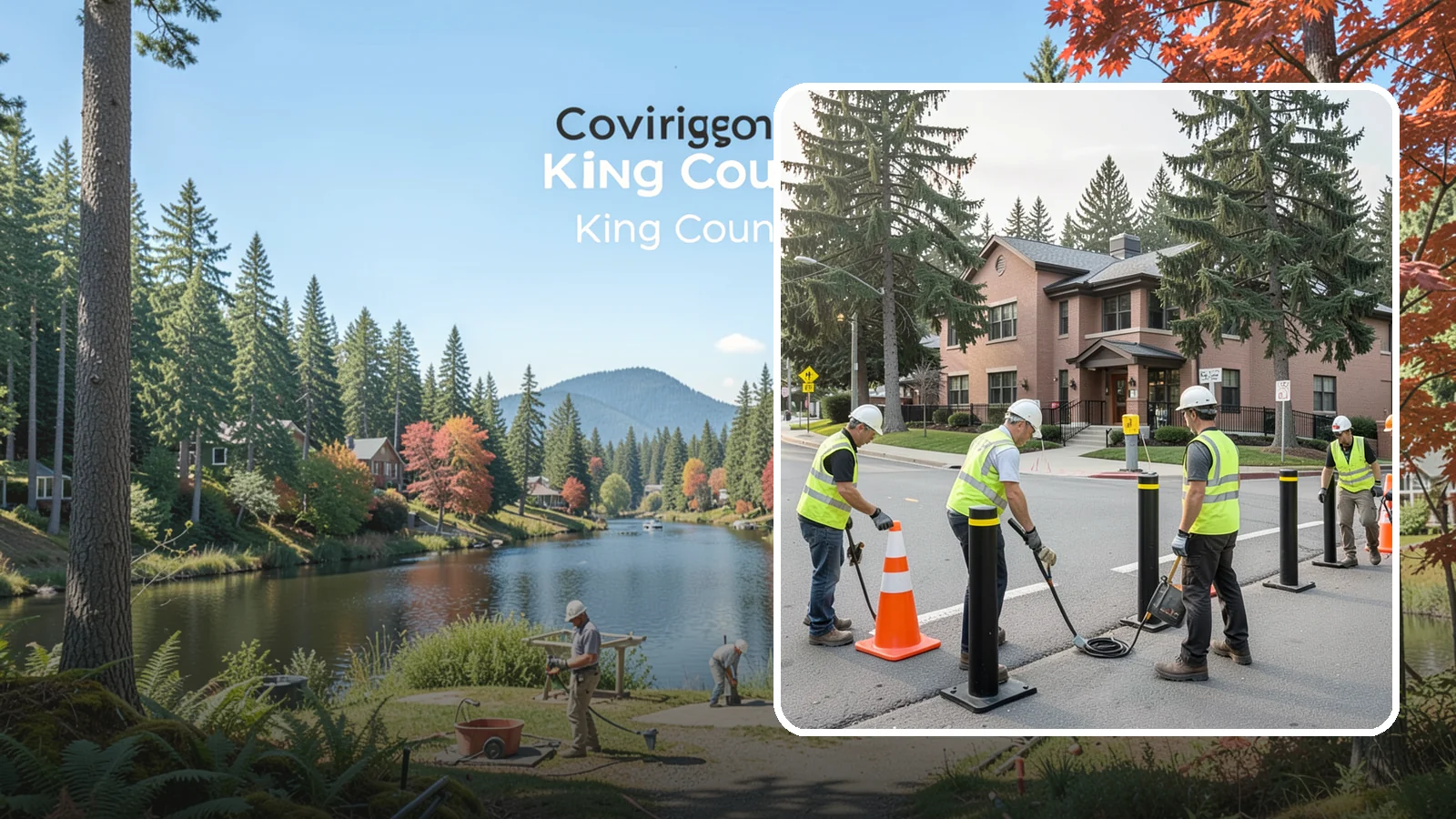Bollard & Barrier Installation in Covington, King County, WA - Bollard and security barrier installation that protects public buildings, entrances, and gathering spaces.
