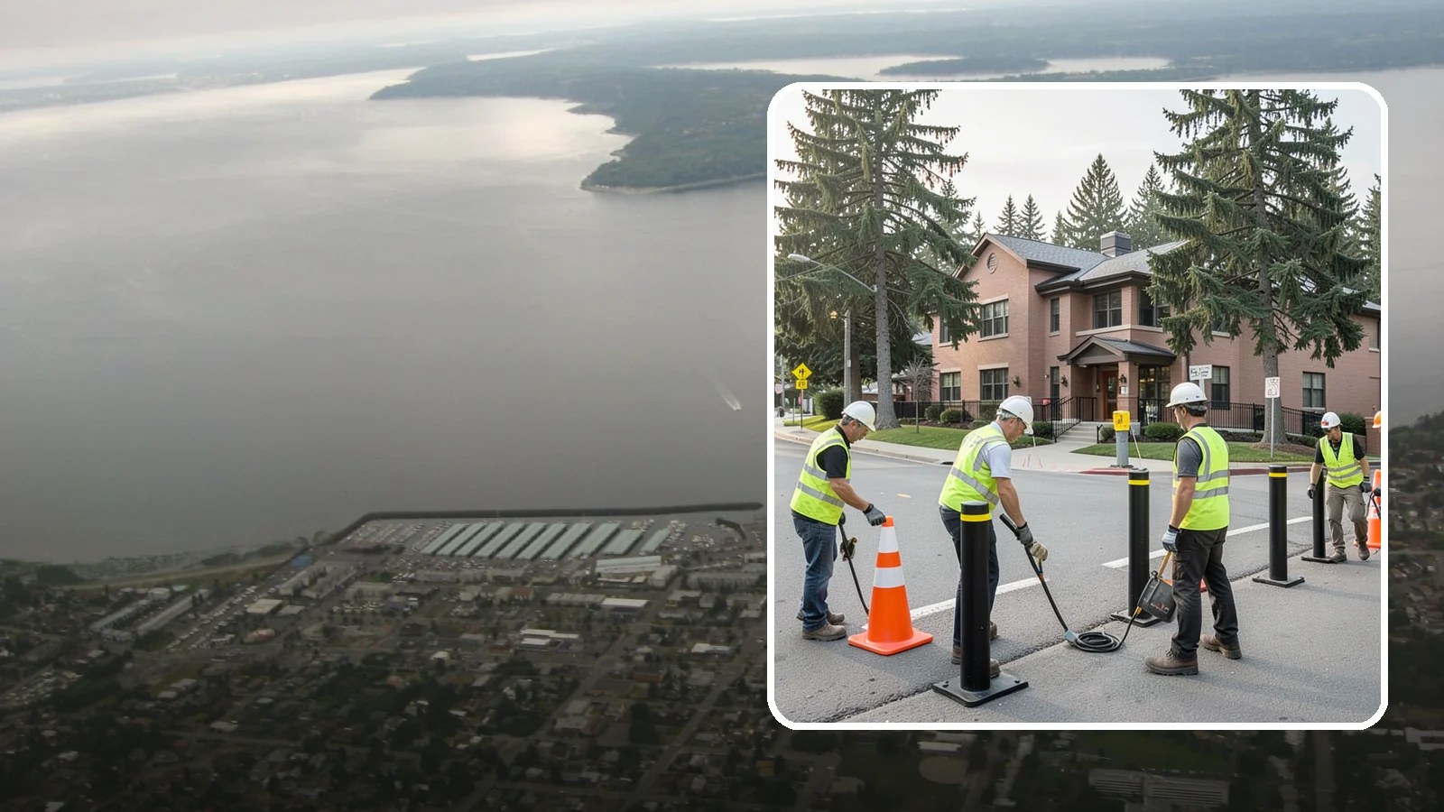 Bollard & Barrier Installation in Des Moines, King County, WA - Bollard and security barrier installation that protects public buildings, entrances, and gathering spaces.
