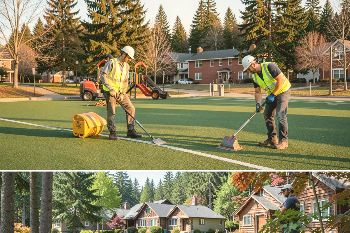 Bollard & Barrier Installation in Edgewood, Pierce County, WA - Bollard installation runs year-round, with foundation excavation easiest in the drier months.