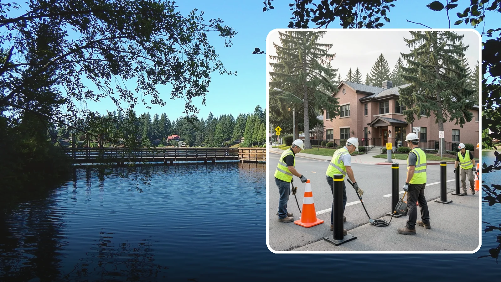 Bollard & Barrier Installation in Federal Way, King County, WA - Bollard and security barrier installation that protects public buildings, entrances, and gathering spaces.
