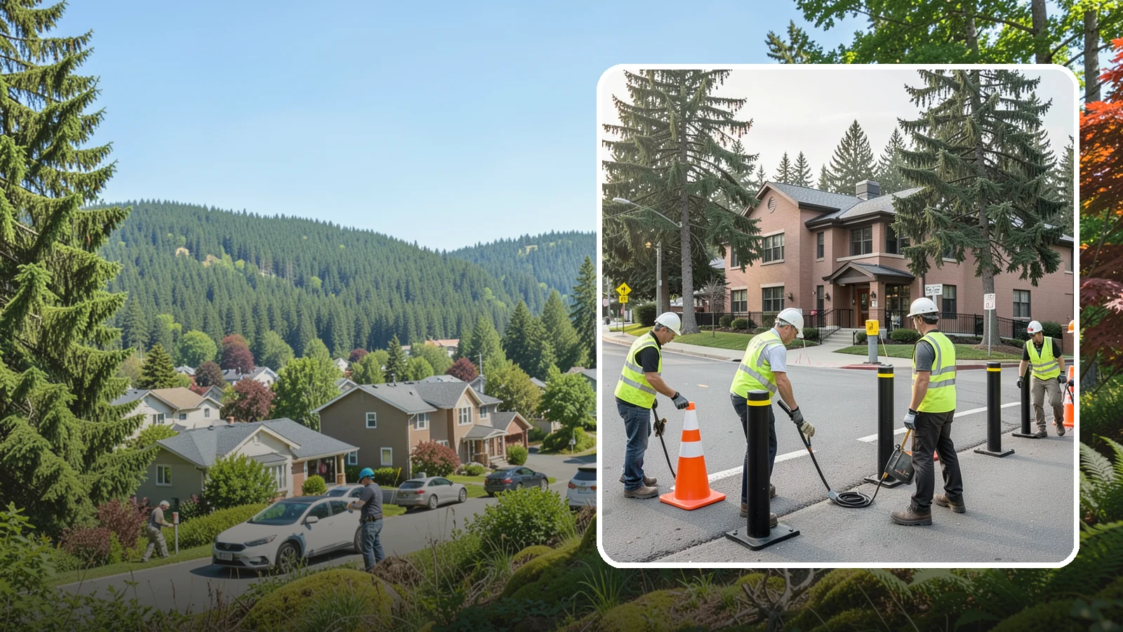 Bollard & Barrier Installation in Index, Snohomish County, WA - Bollard and security barrier installation that protects public buildings, entrances, and gathering spaces.