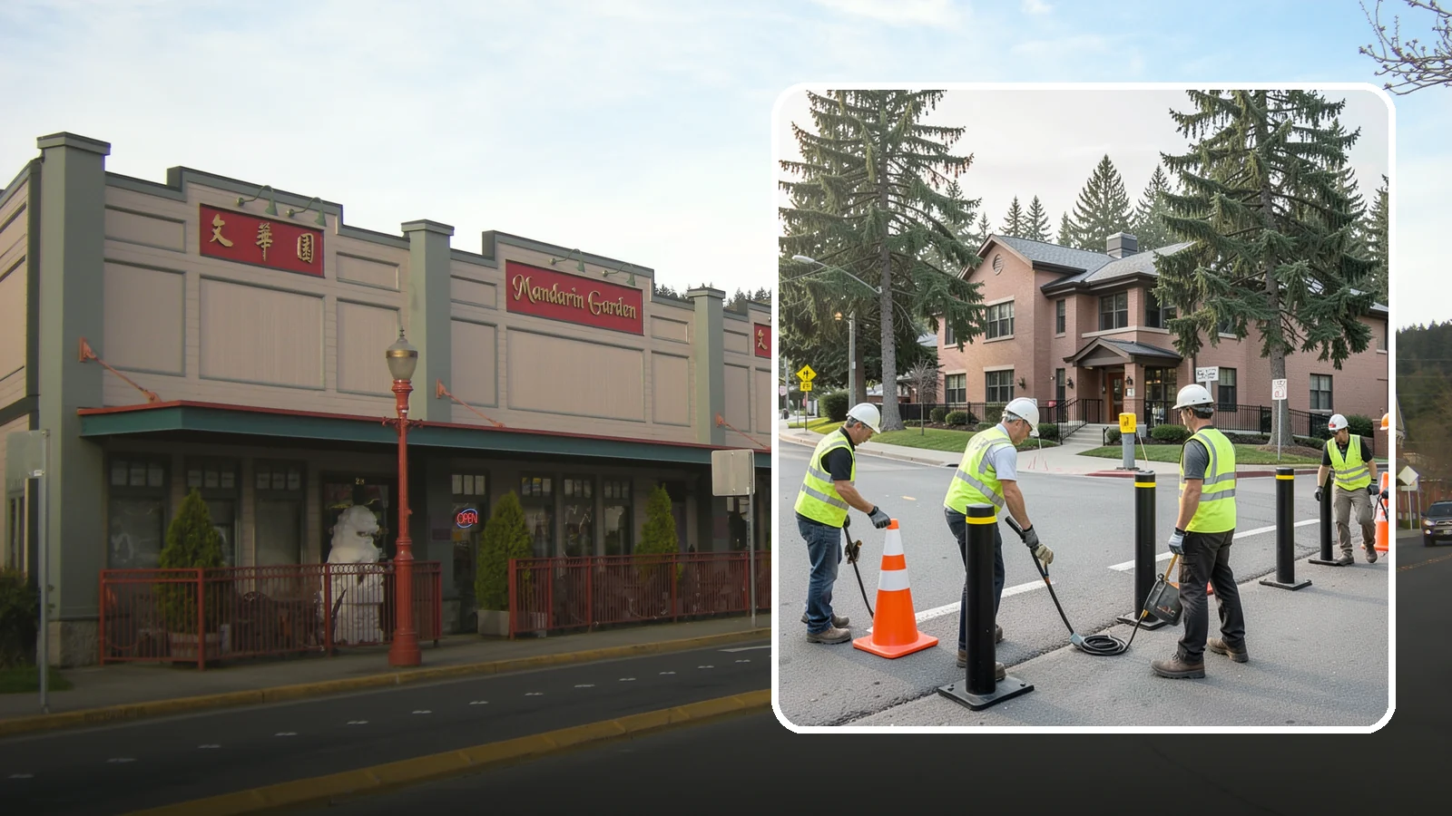 Bollard & Barrier Installation in Issaquah, King County, WA - Bollard and security barrier installation that protects public buildings, entrances, and gathering spaces.