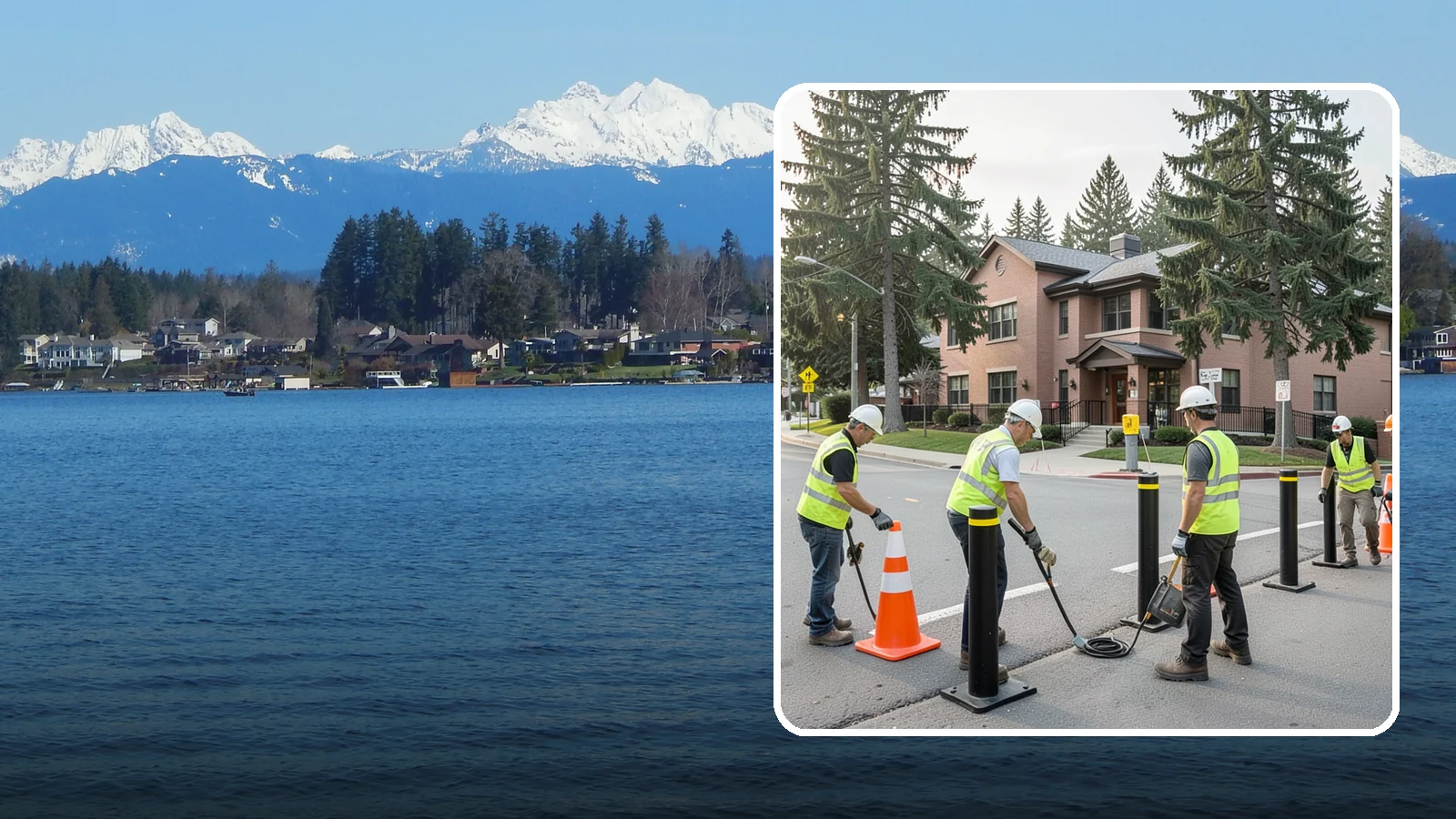 Bollard & Barrier Installation in Lake Stevens, Snohomish County, WA - Bollard and security barrier installation that protects public buildings, entrances, and gathering spaces.