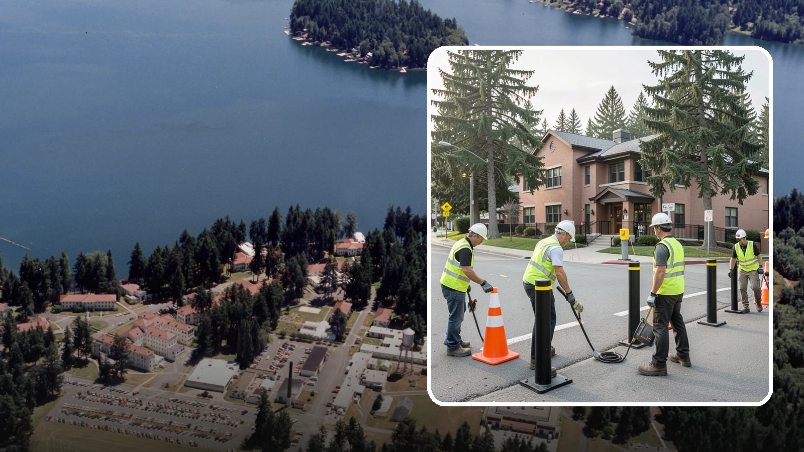 Bollard & Barrier Installation in Lakewood, Pierce County, WA - Bollard and security barrier installation that protects public buildings, entrances, and gathering spaces.