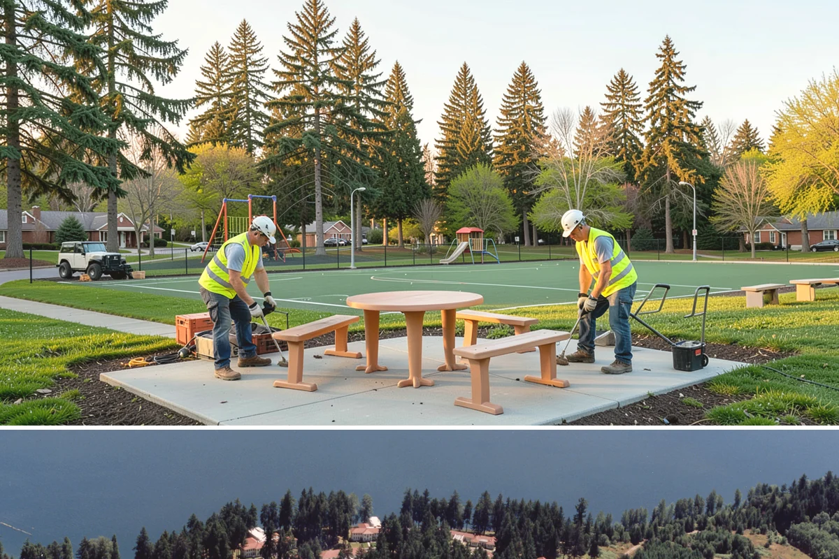 Bollard & Barrier Installation in Lakewood, Pierce County, WA - Bollard installation runs year-round, with foundation excavation easiest in the drier months.