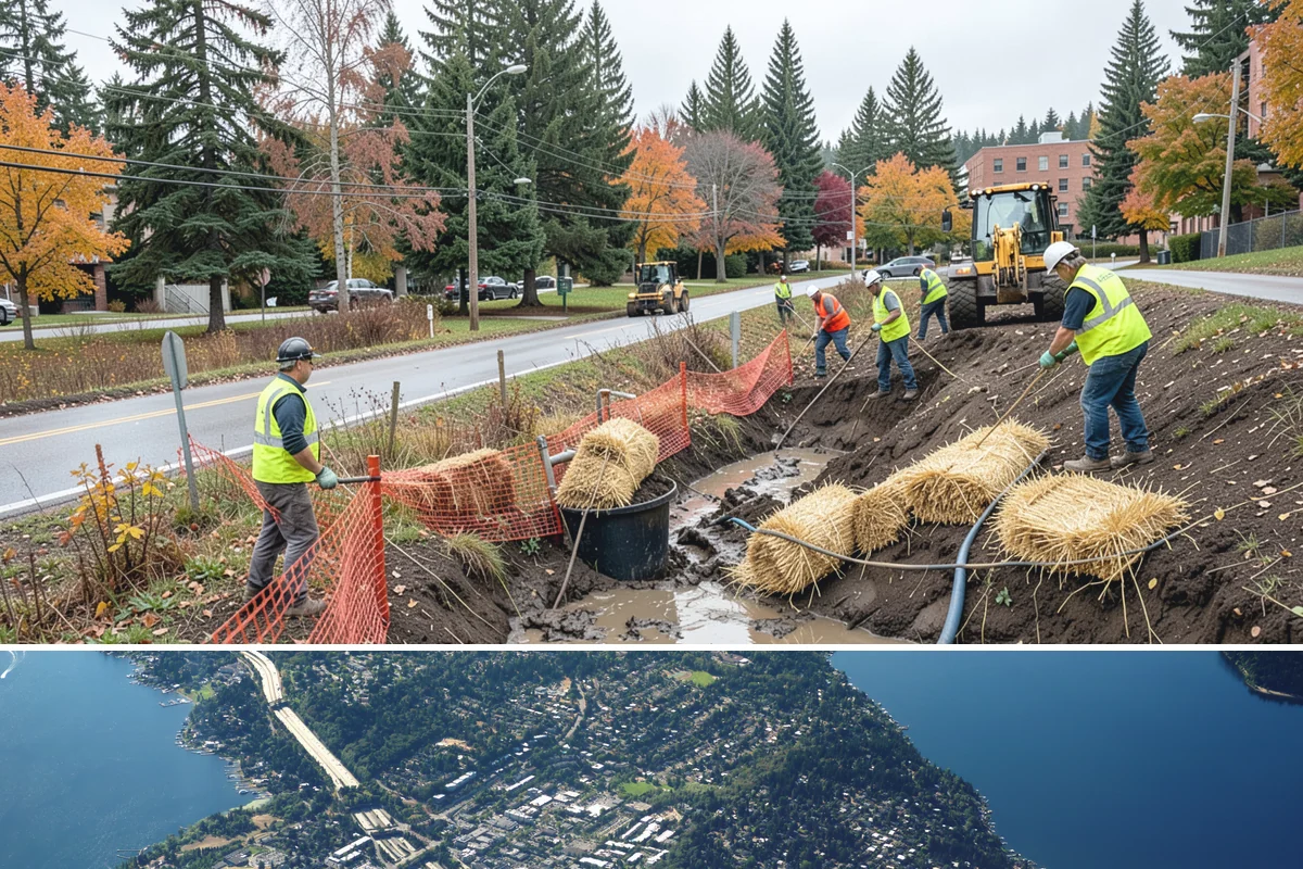 Bollard & Barrier Installation in Mercer Island, King County, WA - Bollard installation runs year-round, with foundation excavation easiest in the drier months.