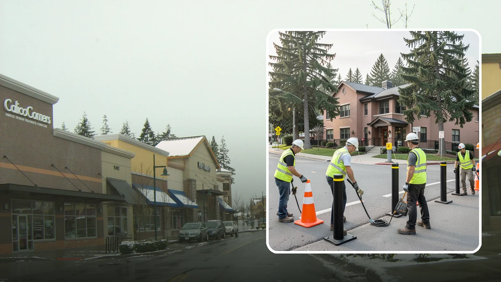 Bollard & Barrier Installation in Mill Creek, Snohomish County, WA - Bollard and security barrier installation that protects public buildings, entrances, and gathering spaces.