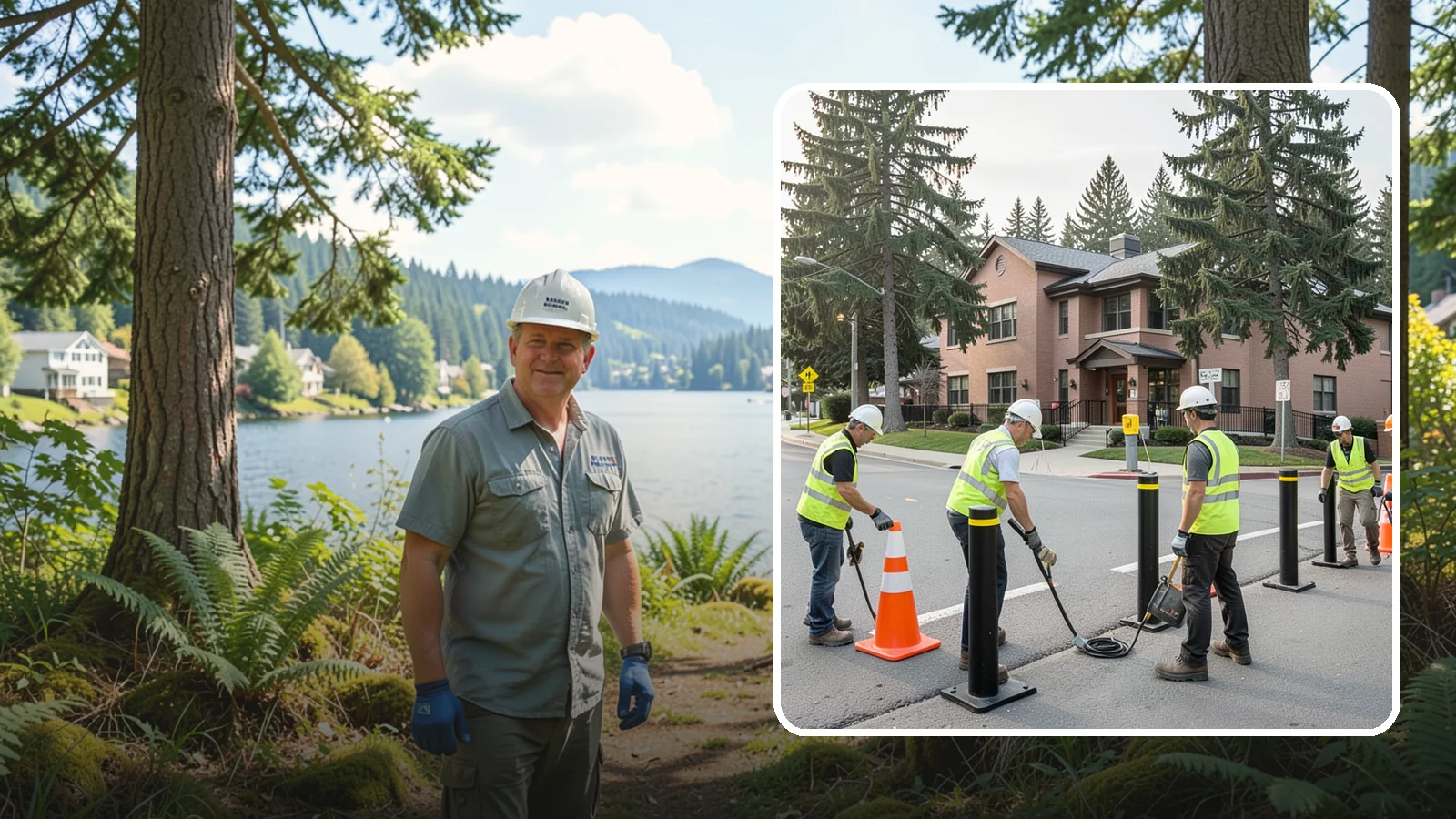 Bollard & Barrier Installation in Milton, King County, WA - Bollard and security barrier installation that protects public buildings, entrances, and gathering spaces.