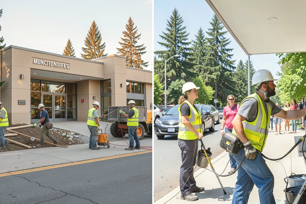 Bollard & Barrier Installation in Monroe, Snohomish County, WA - Confirm the protection concept and spacing