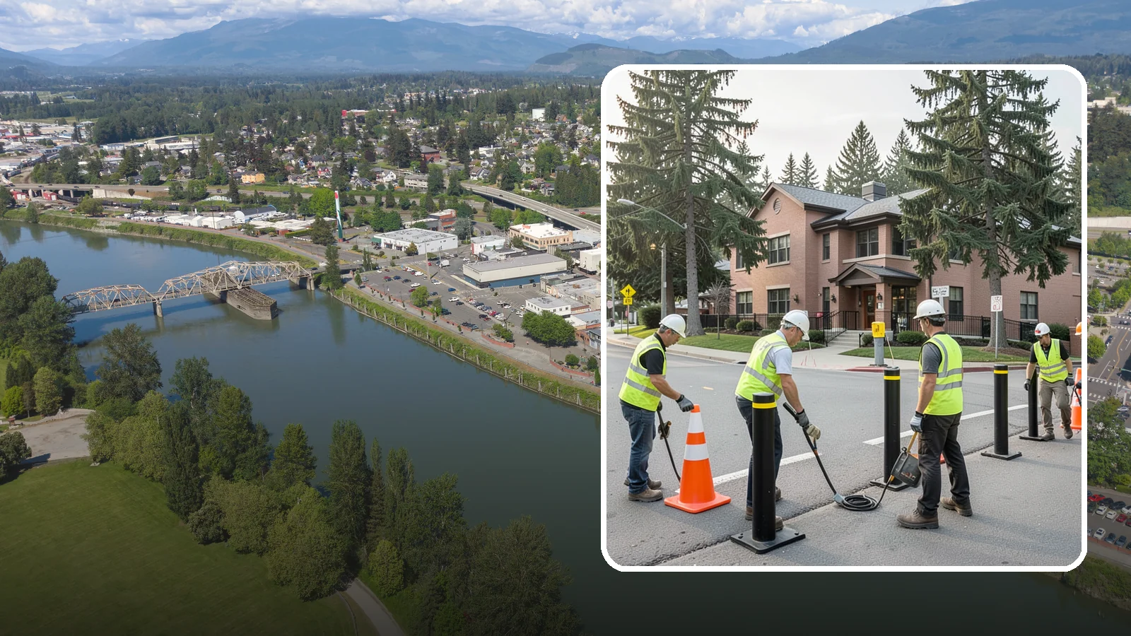 Bollard & Barrier Installation in Mount Vernon, Skagit County, WA - Bollard and security barrier installation that protects public buildings, entrances, and gathering spaces.