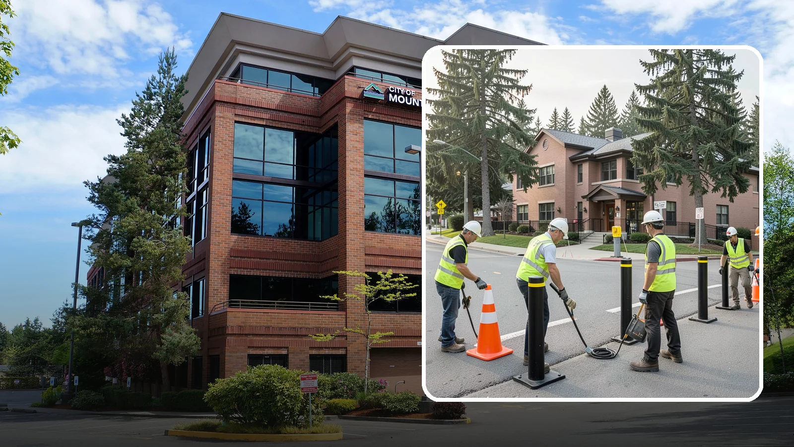 Bollard & Barrier Installation in Mountlake Terrace, Snohomish County, WA - Bollard and security barrier installation that protects public buildings, entrances, and gathering spaces.