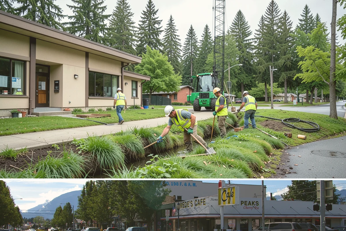 Bollard & Barrier Installation in North Bend, King County, WA - Bollard installation runs year-round, with foundation excavation easiest in the drier months.