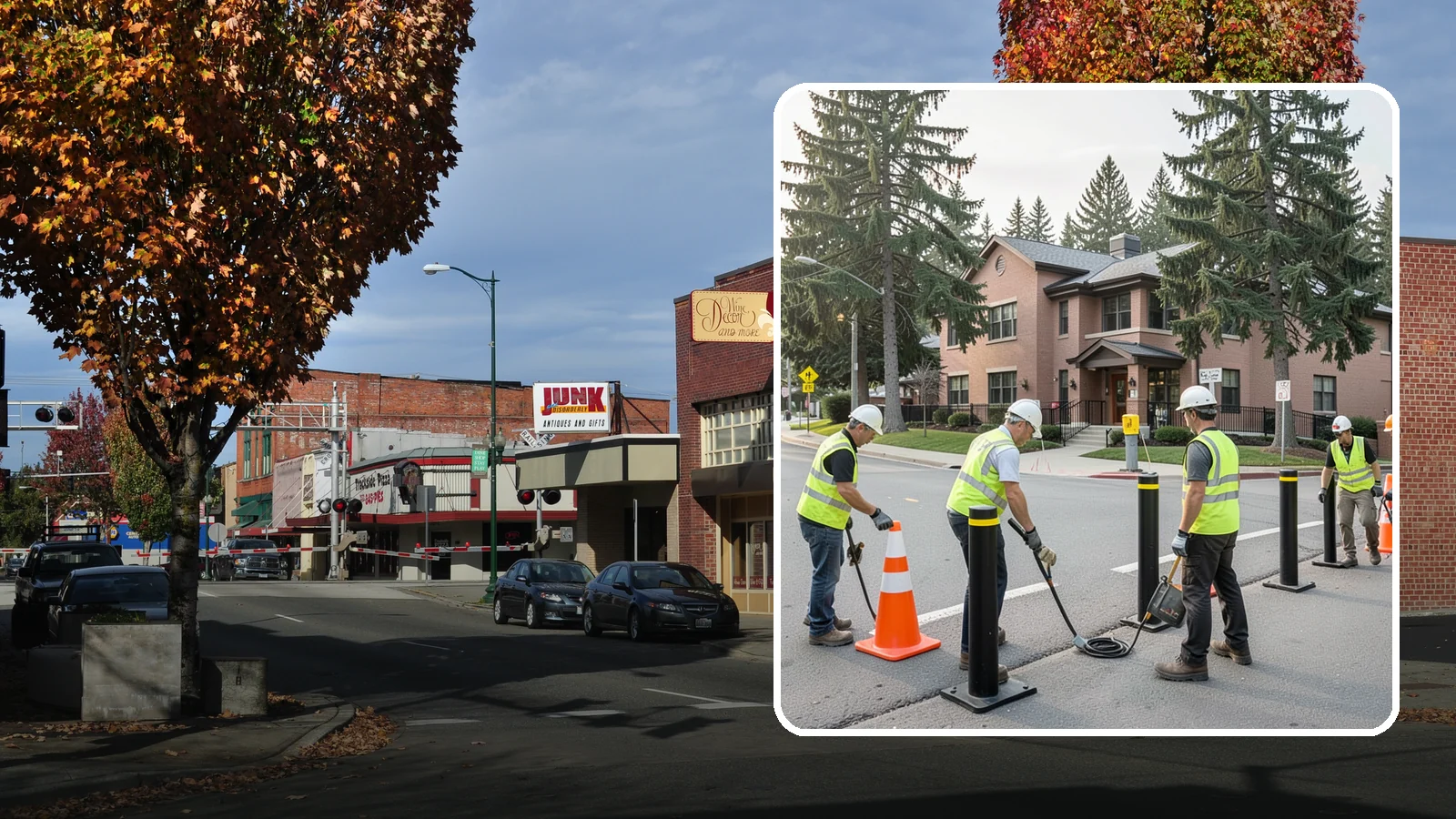Bollard & Barrier Installation in Puyallup, Pierce County, WA - Bollard and security barrier installation that protects public buildings, entrances, and gathering spaces.