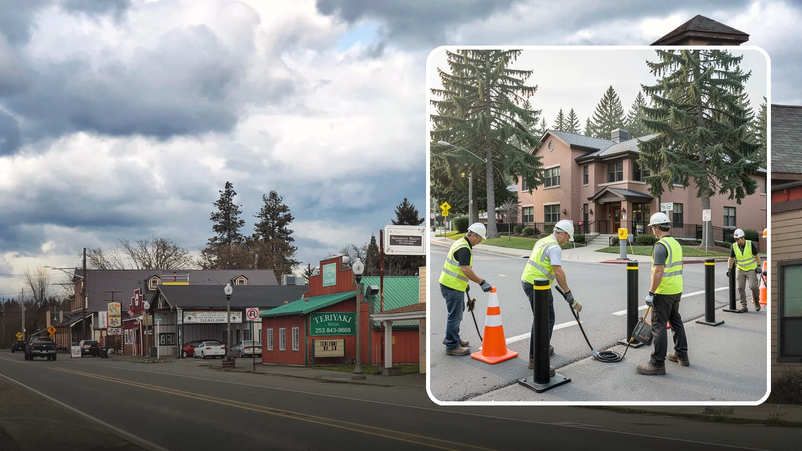 Bollard & Barrier Installation in Roy, Pierce County, WA - Bollard and security barrier installation that protects public buildings, entrances, and gathering spaces.