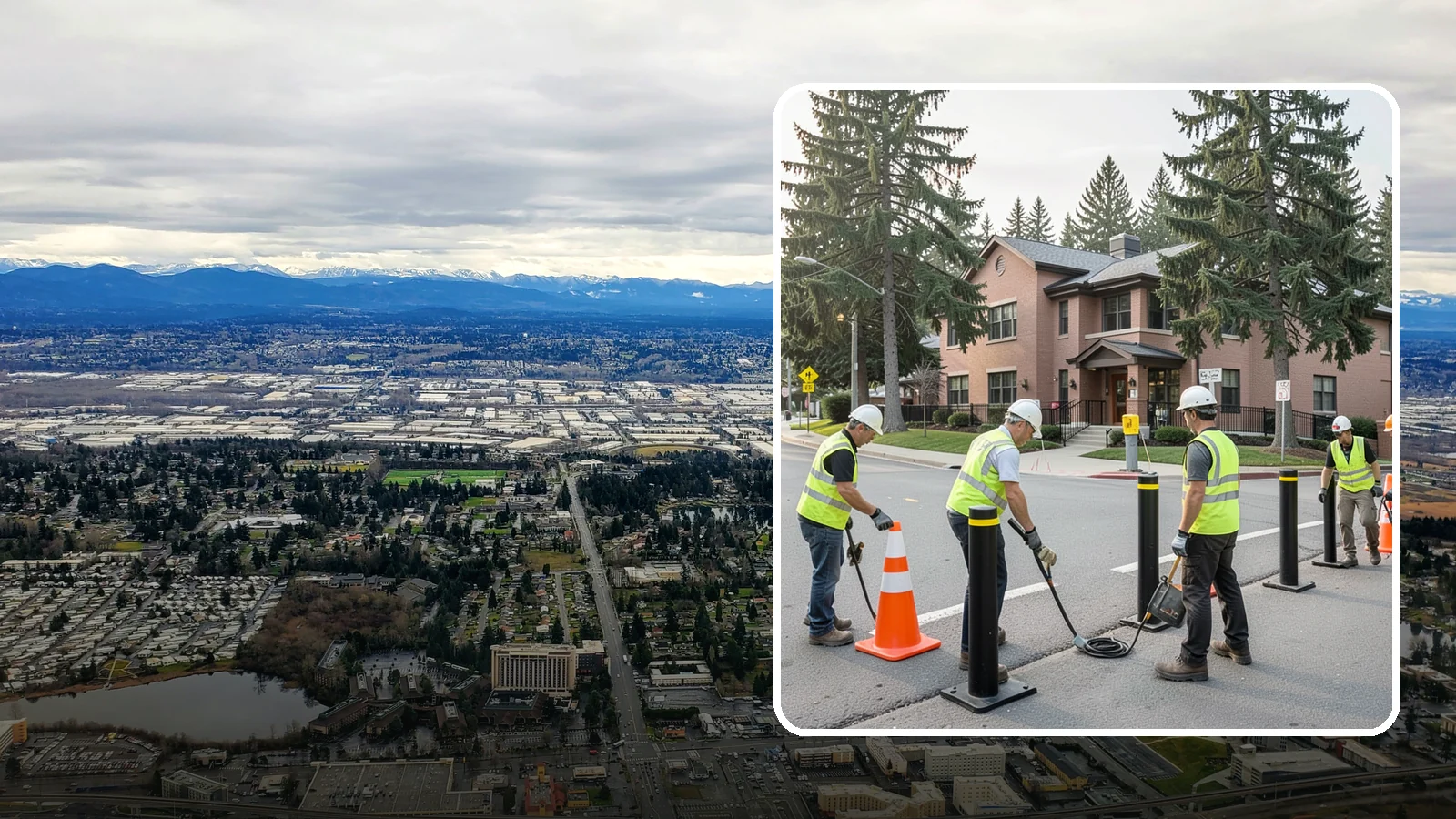 Bollard & Barrier Installation in SeaTac, King County, WA - Bollard and security barrier installation that protects public buildings, entrances, and gathering spaces.