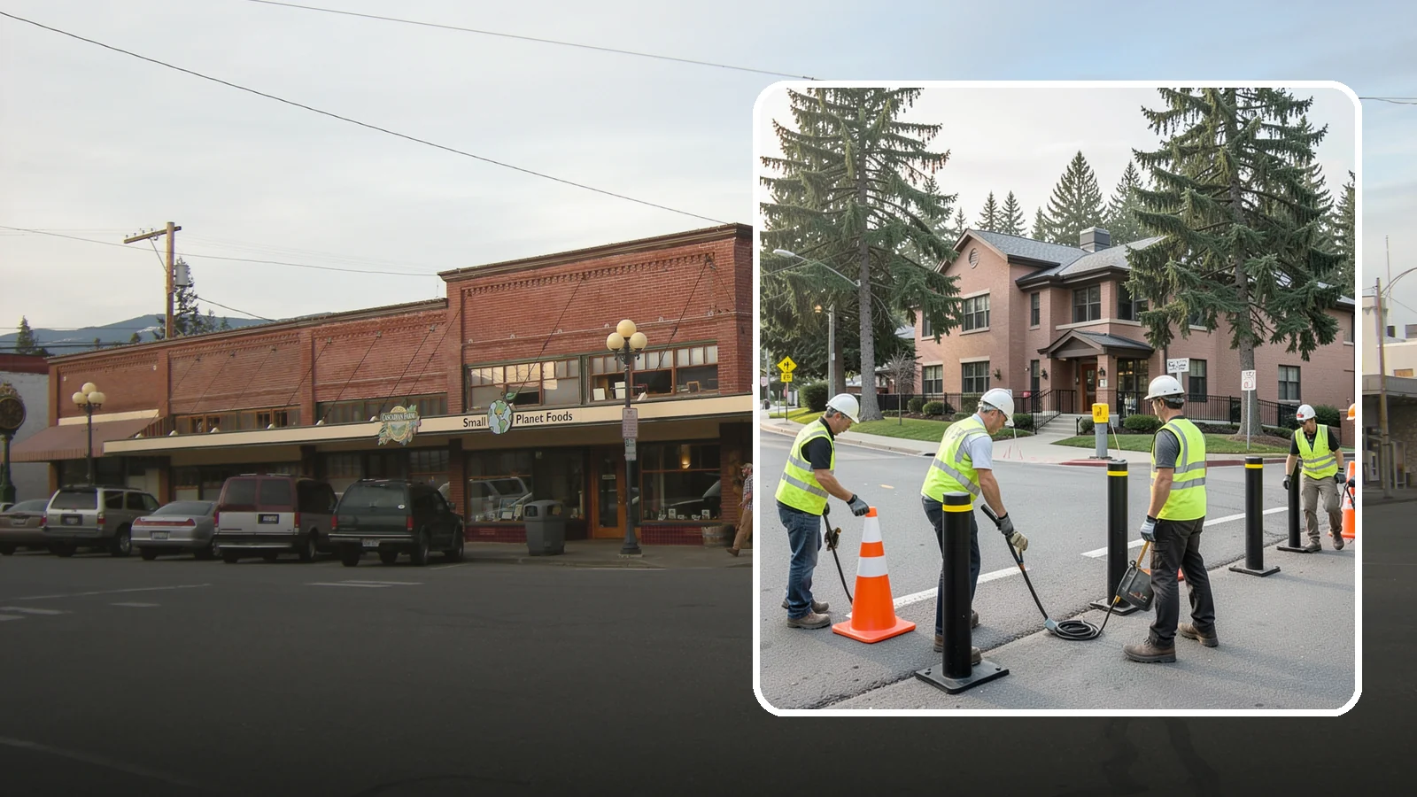 Bollard & Barrier Installation in Sedro-Woolley, Skagit County, WA - Bollard and security barrier installation that protects public buildings, entrances, and gathering spaces.