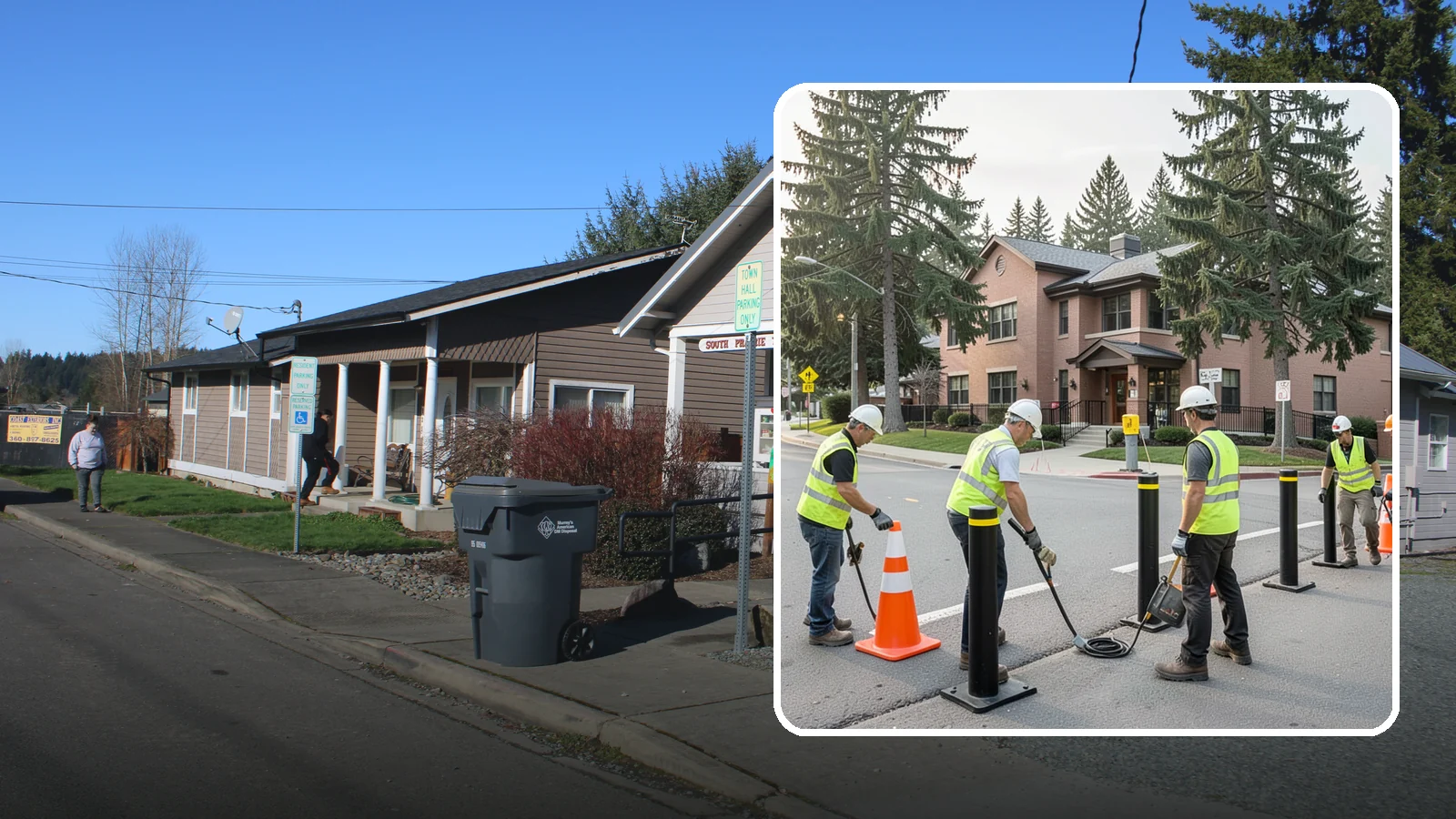 Bollard & Barrier Installation in South Prairie, Pierce County, WA - Bollard and security barrier installation that protects public buildings, entrances, and gathering spaces.