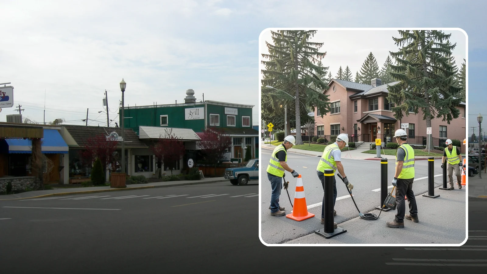 Bollard & Barrier Installation in Stanwood, Snohomish County, WA - Bollard and security barrier installation that protects public buildings, entrances, and gathering spaces.