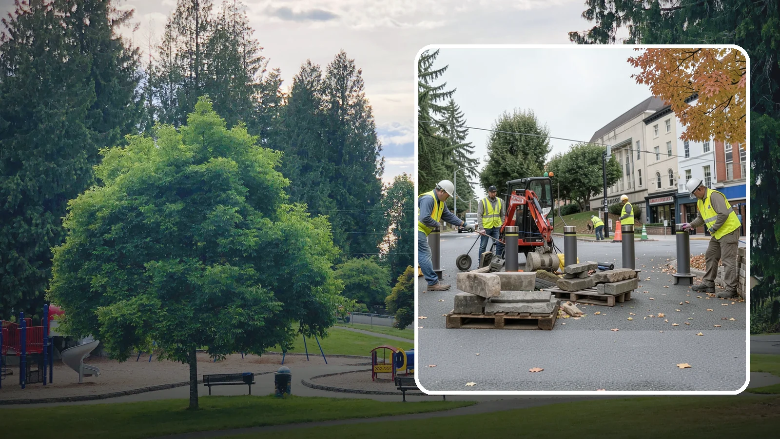 Bollard Installation in Bonney Lake, Pierce County, WA - Install fixed, removable, and security bollards to control vehicle access and protect public spaces.