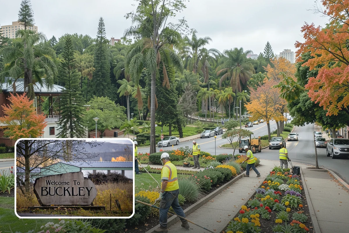 Bollard Installation in Buckley, Pierce County, WA - Controls vehicle access and protects pedestrian areas